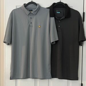 Gray and Black Polo Golf Shirts (Bundle of 2)